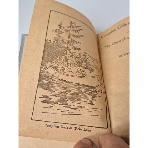 Camp-Fire Girls 1918: At Twin Lake And On A Hike - Lot Of 2 Books - Picture 14 of 16